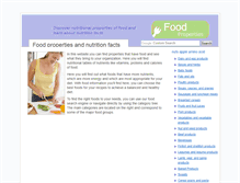 Tablet Screenshot of food-properties.com